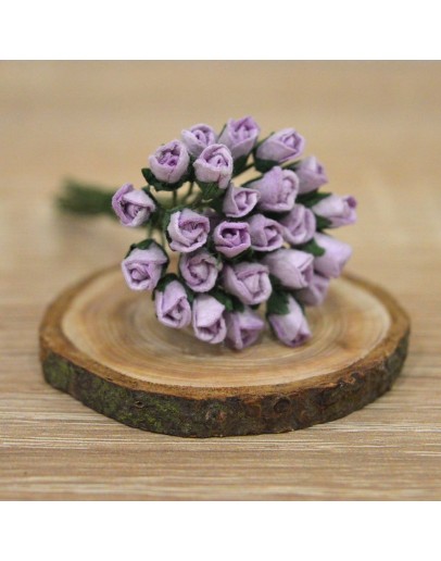 Квіти паперові, світло-фіолетові, 4 мм