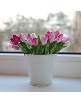 Квіти паперові Тюльпани, рожева палітра, 20-018
