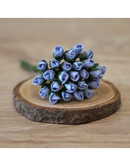 Квіти паперові, блакитні, 4 мм