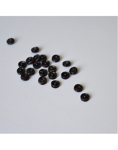 Кнопки чорні, 7 мм, 64-007