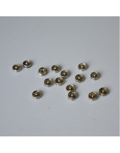 Кнопки срібні, 7 мм, 64-008