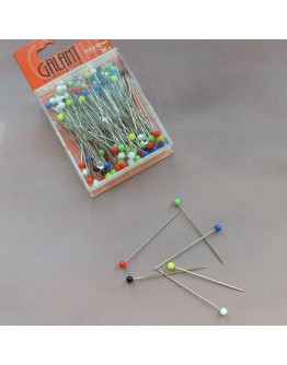 Булавки зі скляною головкою, 0,8*48 мм, 70-063