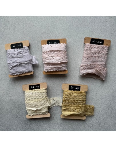 Мереживо-прошва, ручного фарбування, 20 мм, 40-106