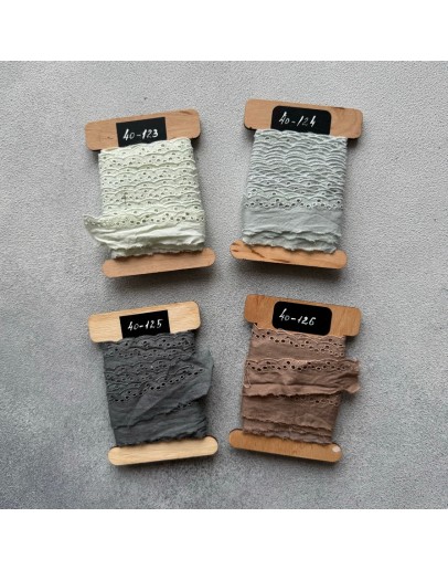 Мереживо-прошва, ручного фарбування, 25 мм, 40-123