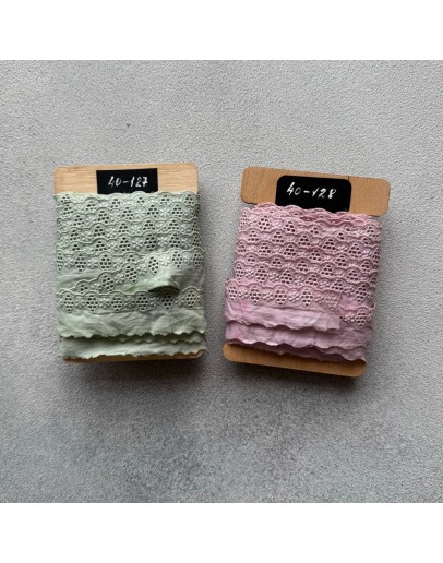 Мереживо-прошва, ручного фарбування, 20 мм, 40-127