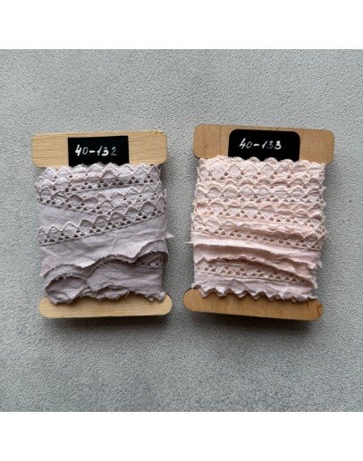 Мереживо-прошва, ручного фарбування, 25 мм, 40-132