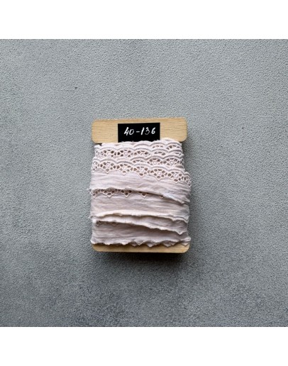 Мереживо-прошва, ручного фарбування, 25 мм, 40-136