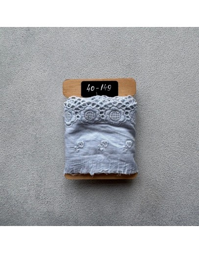 Мереживо-прошва, ручного фарбування, 75 мм, 40-149