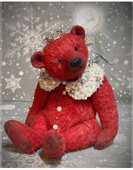 Набір до Майстер Класу Тані Садовської "Ведмідь червоний різдвяний"