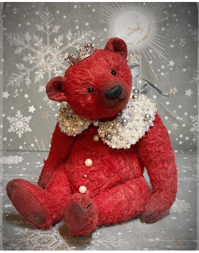 Набір до Майстер Класу Тані Садовської "Ведмідь червоний різдвяний"