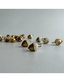 Підвіска "Жолудь", металева, золота, 13 мм, 80-139