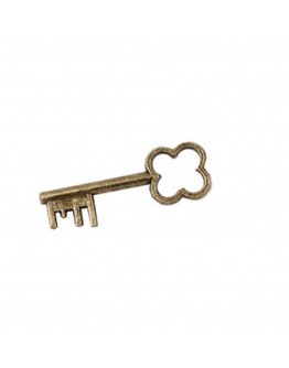 Підвіска "Ключ", металева, вінтажна, 32 мм, 70-083
