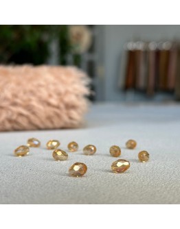 Намистини скляні, овальні, 0,8 см, 34-011