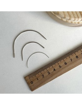 Голка для рукоділля, напівкругла, 4 см, 70-030