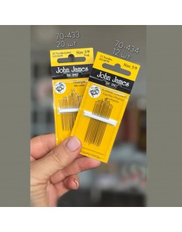 Голки для ручного шиття, John James, 12 шт, №3/9, 70-434