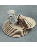 Дерев'яні диски для з'єднання лап ведмедиків Тедді, 50 мм, 248-050
