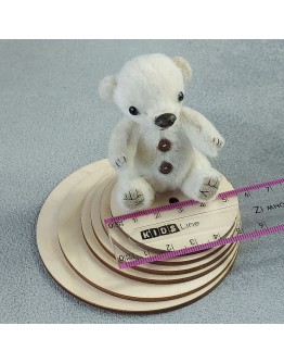 Дерев'яні диски для з'єднання лап ведмедиків Тедді, 55 мм, 248-055