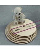 Дерев'яні диски для з'єднання лап ведмедиків Тедді, 95 мм, 248-095