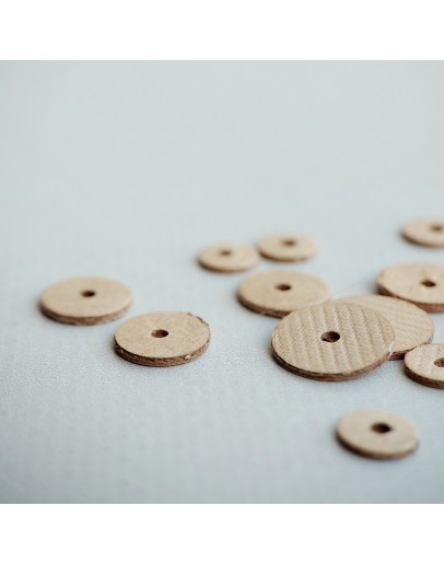Картонні міні диски для з'єднання лап ведмедиків Тедді, 10 мм, 247-010