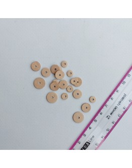 Картонні міні диски для з'єднання лап ведмедиків Тедді, 12 мм, 247-012