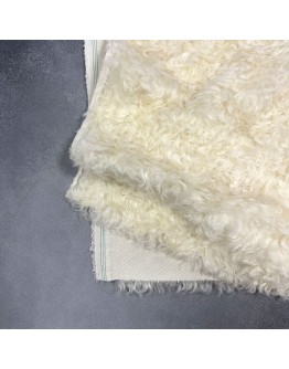 Мохер 24 мм, білий, щільний, завитий, Schulte, 305-852.1