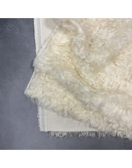 Мохер 24 мм, білий, щільний, завитий, Schulte, 305-852.1