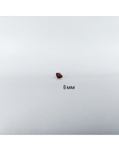 Носик пластиковий на ніжці, коричневий, 6 мм, 235-606