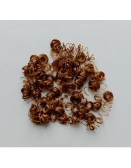 Волосся у вигляді кучерявих локонів, світло-мідні, 15 г, 50-055